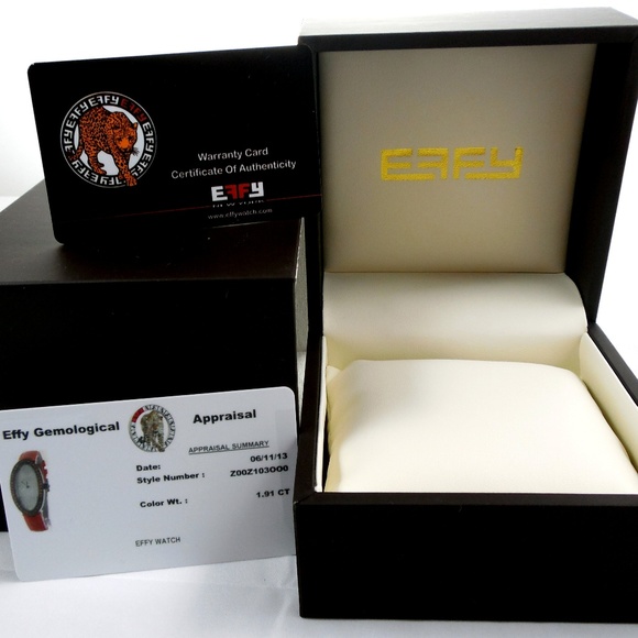 Orange Sapphire Diamond 1.91 Tcw Luxury Watch main image 4